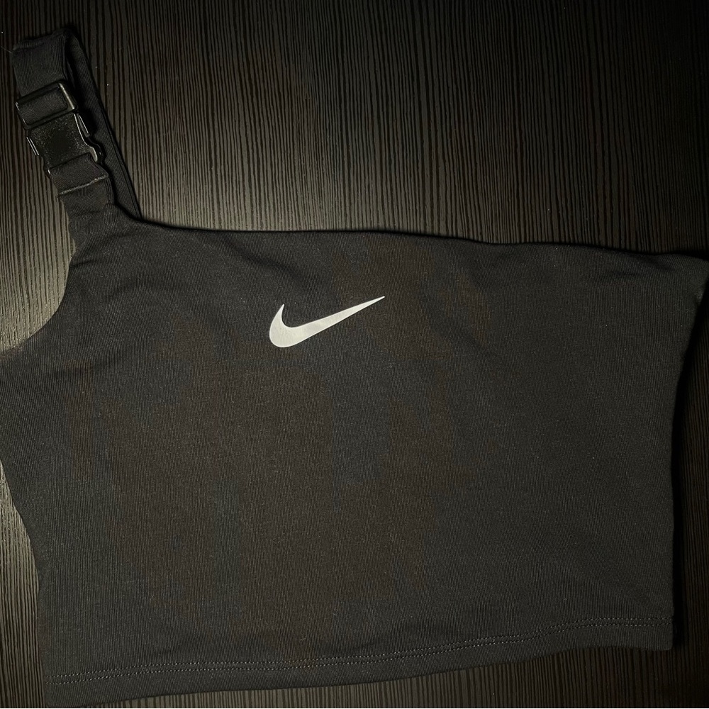 One shoulder Nike crop top